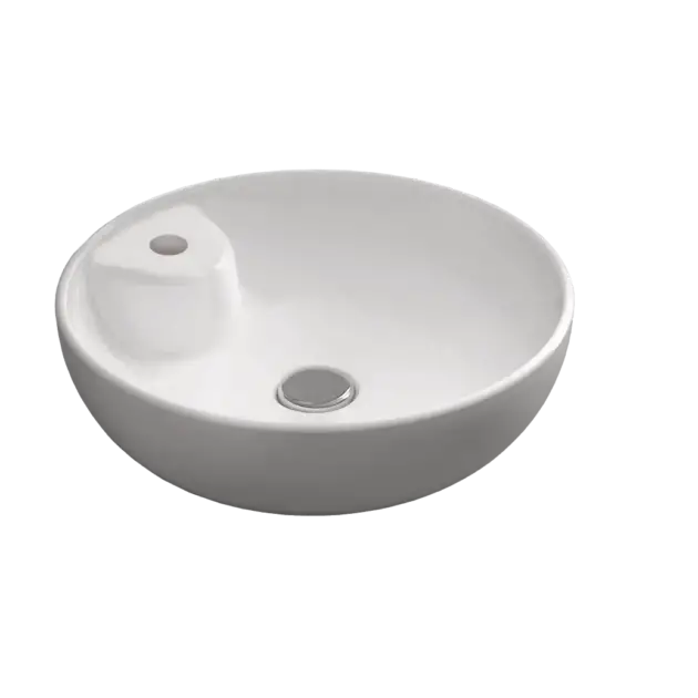 Round Countertop Sink - With Faucet Hole